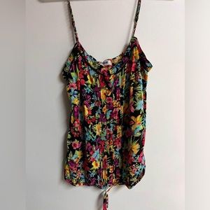 Floral Garage Tank Top